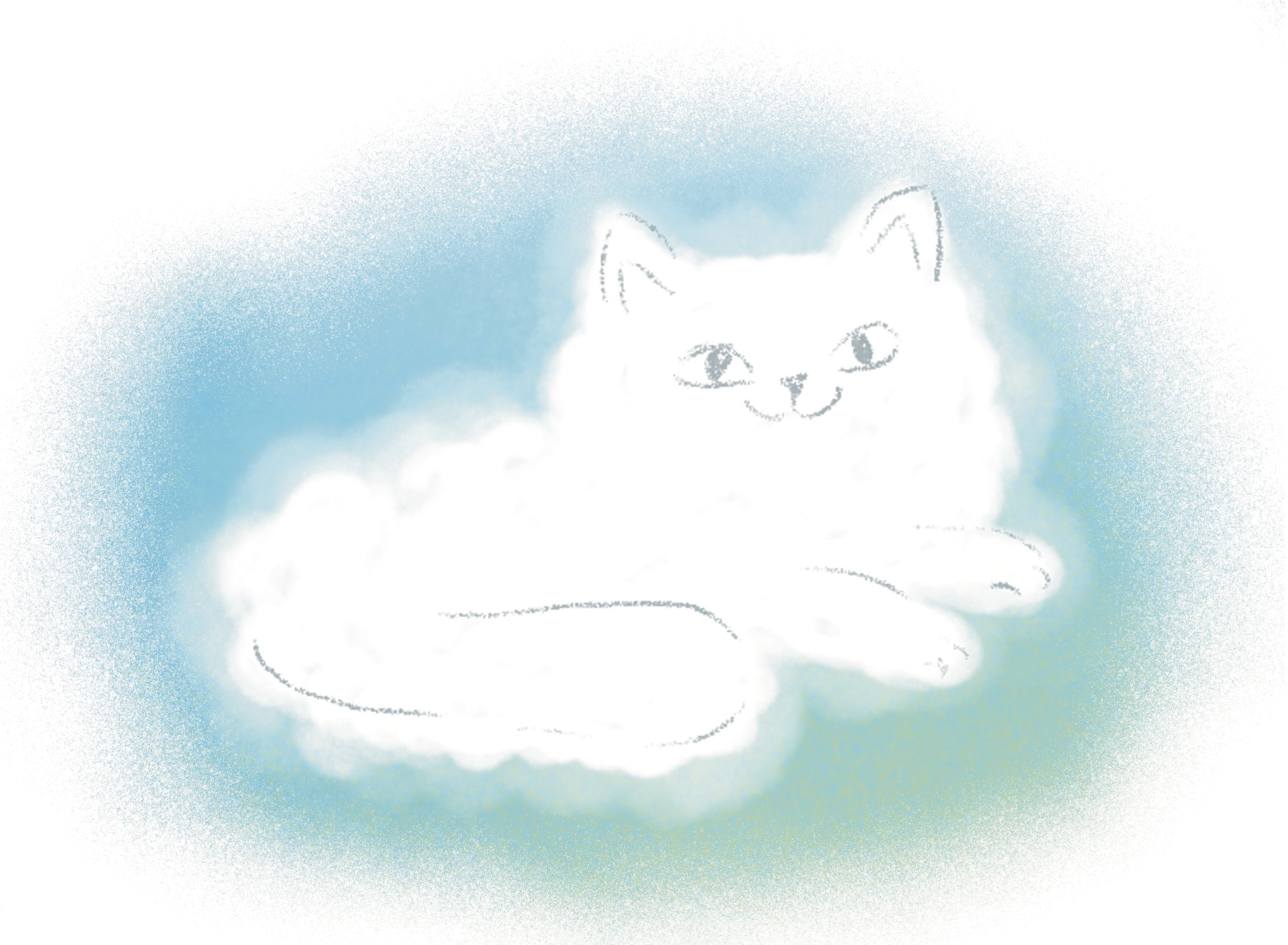 Children imagining shapes in the clouds — campaign illustration detail