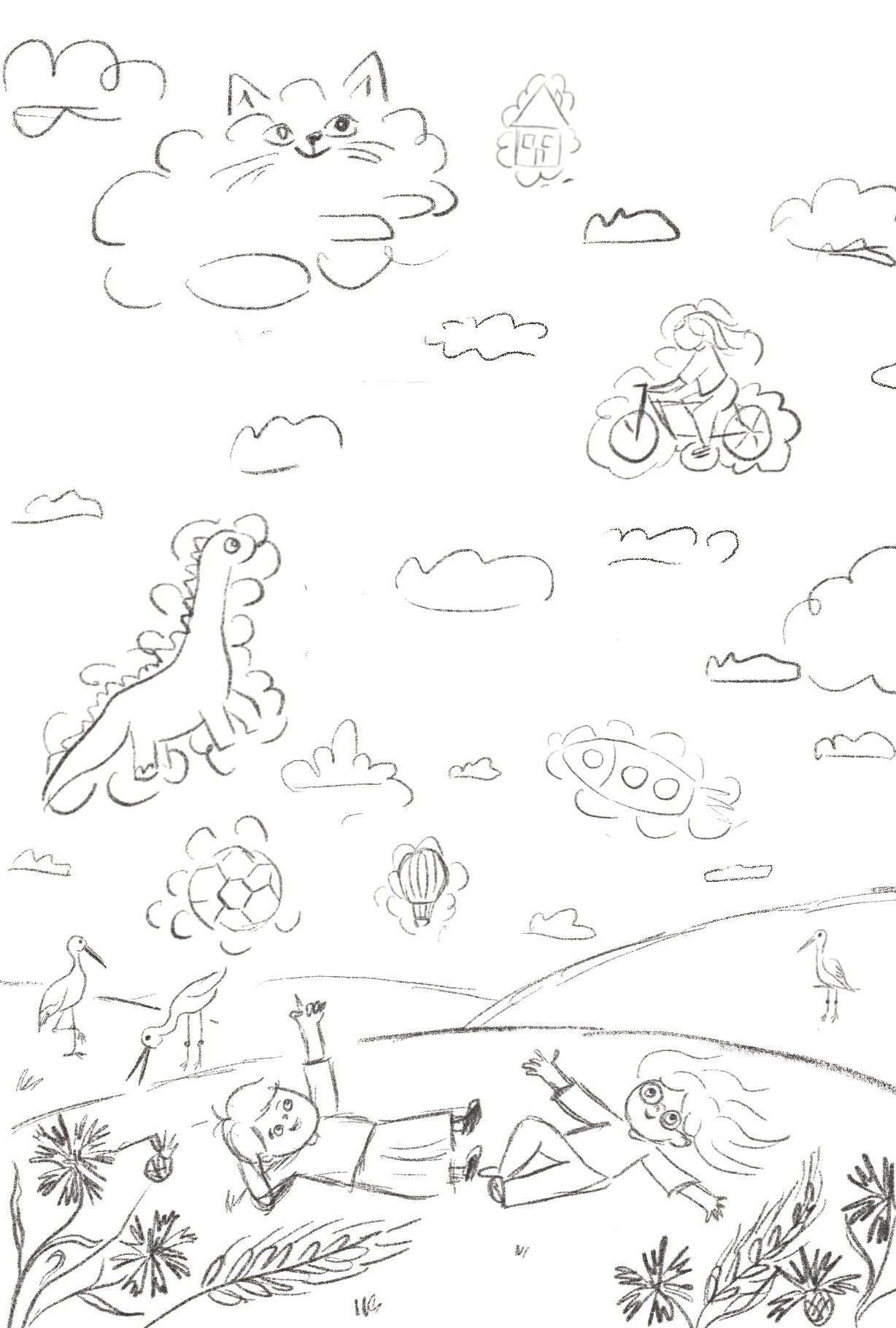 Storyboard sketch — composition development