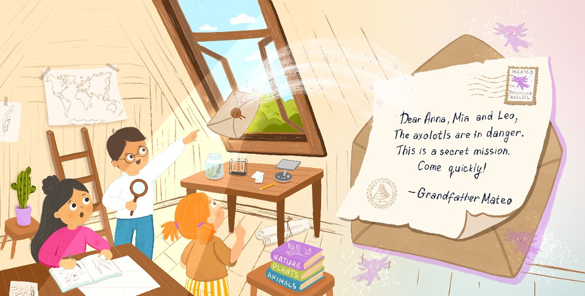 Secret mission letter from Grandfather Mateo