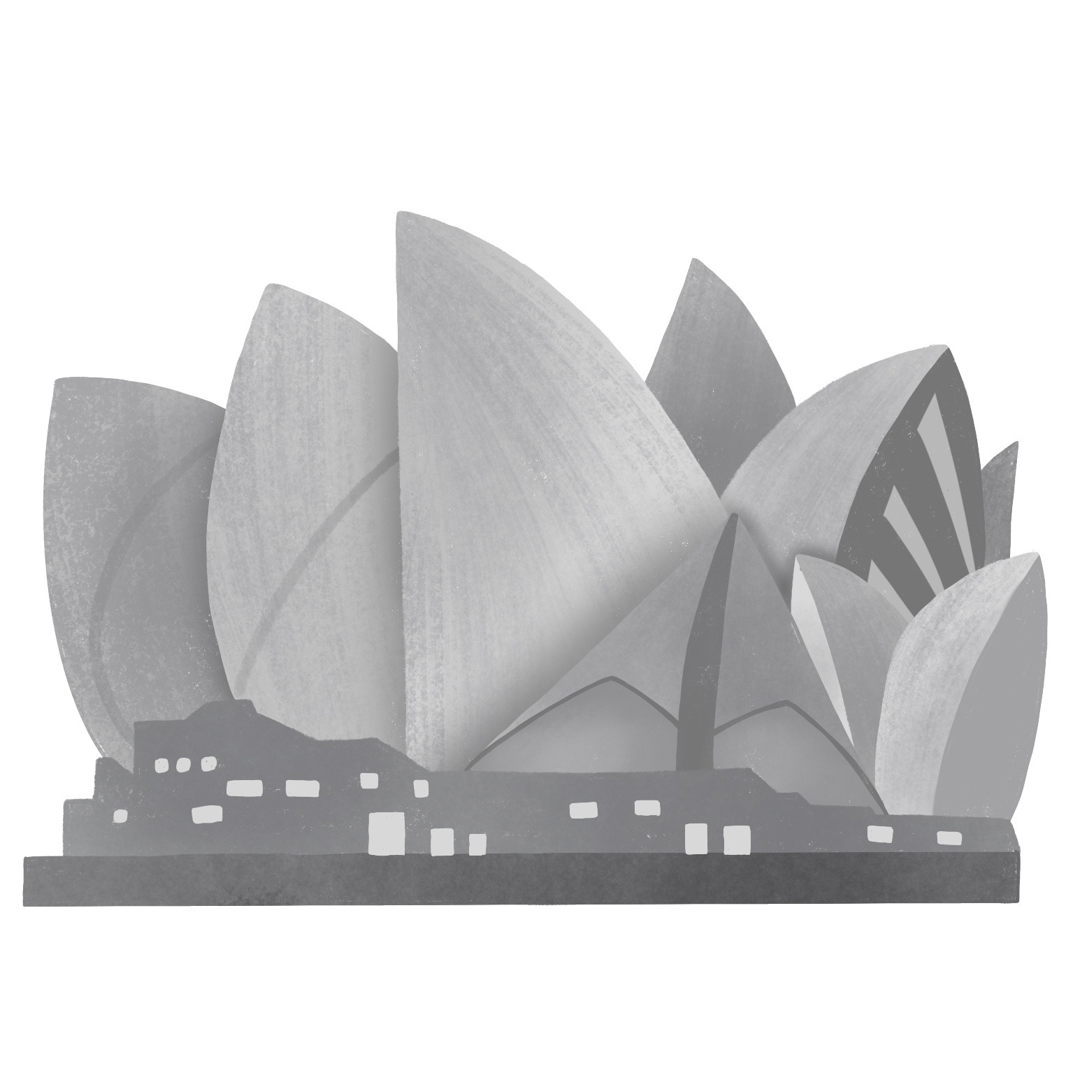 Sydney Opera House — landmark detail from the world map